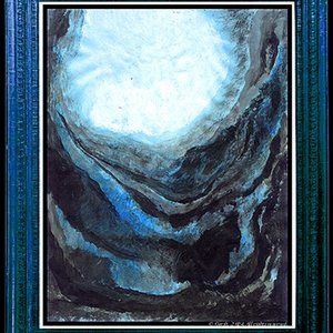 "View From The Crater Into The Mountain Valley"